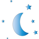 download Crescent Icon clipart image with 0 hue color
