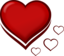 Red Stylised Heart With Smaller Hearts