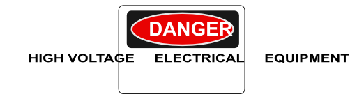 Danger High Voltage Electrical Equipment