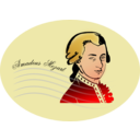 download Mozart clipart image with 0 hue color