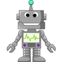 download Open Mouthed Robot clipart image with 270 hue color