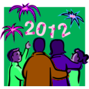 download 2012 At Night Celebration clipart image with 270 hue color