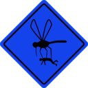 download Mosquito Hazard clipart image with 180 hue color