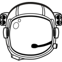 download Astronauts Helmet clipart image with 45 hue color