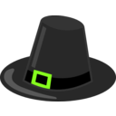 download Pilgrim Hat With Black Band clipart image with 45 hue color