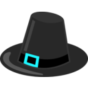 download Pilgrim Hat With Black Band clipart image with 135 hue color