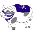 download Cow clipart image with 315 hue color