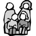 download Family clipart image with 180 hue color