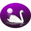 download Swan clipart image with 90 hue color