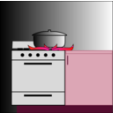 download Pot On Stove clipart image with 315 hue color