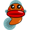 download Ugly Fish clipart image with 0 hue color
