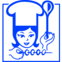 download Lady Cook clipart image with 225 hue color