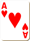 White Deck Ace Of Hearts