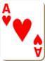 White Deck Ace Of Hearts