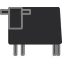 download Square Cow clipart image with 90 hue color