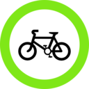 download Roadsign No Cycles clipart image with 90 hue color