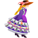 download Flower Girl clipart image with 0 hue color
