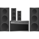download Hi Fi Stereo clipart image with 315 hue color