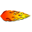 download Flame clipart image with 0 hue color