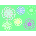 download Decorative Circles clipart image with 90 hue color