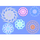 download Decorative Circles clipart image with 180 hue color