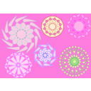 download Decorative Circles clipart image with 270 hue color