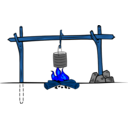 download Campfires And Cooking Cranes clipart image with 180 hue color