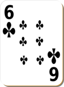 White Deck 6 Of Clubs