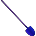 download Round Point Shovel clipart image with 225 hue color