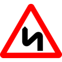 download Roadsign Zigzag clipart image with 0 hue color