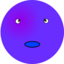 download Smiley Surprised clipart image with 225 hue color
