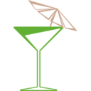 download Martini Glass clipart image with 90 hue color