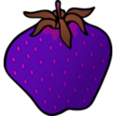 download Strawberry clipart image with 270 hue color
