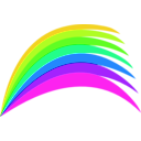 download Rainbow clipart image with 45 hue color