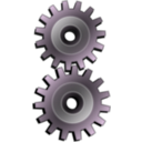 download Two Gears Gray clipart image with 90 hue color