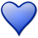 download Heart Gloss 2 clipart image with 225 hue color
