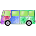 download Hippie Van clipart image with 225 hue color