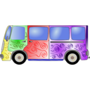 download Hippie Van clipart image with 0 hue color