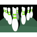 download Bowling Tenpins clipart image with 90 hue color