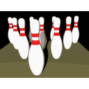 download Bowling Tenpins clipart image with 0 hue color