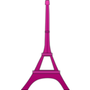 download Eiffel Tower clipart image with 270 hue color