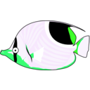 download Butterflyfish clipart image with 90 hue color