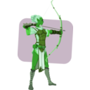 download Elven Archer clipart image with 90 hue color