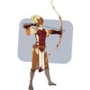 download Elven Archer clipart image with 0 hue color
