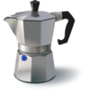 download Italian Coffee Maker clipart image with 180 hue color