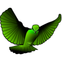 download Red Bird clipart image with 90 hue color