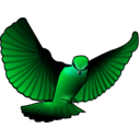 download Red Bird clipart image with 135 hue color