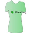 download Wrestling Shirt clipart image with 135 hue color