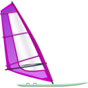 download Windsurfing clipart image with 90 hue color