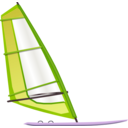 download Windsurfing clipart image with 225 hue color